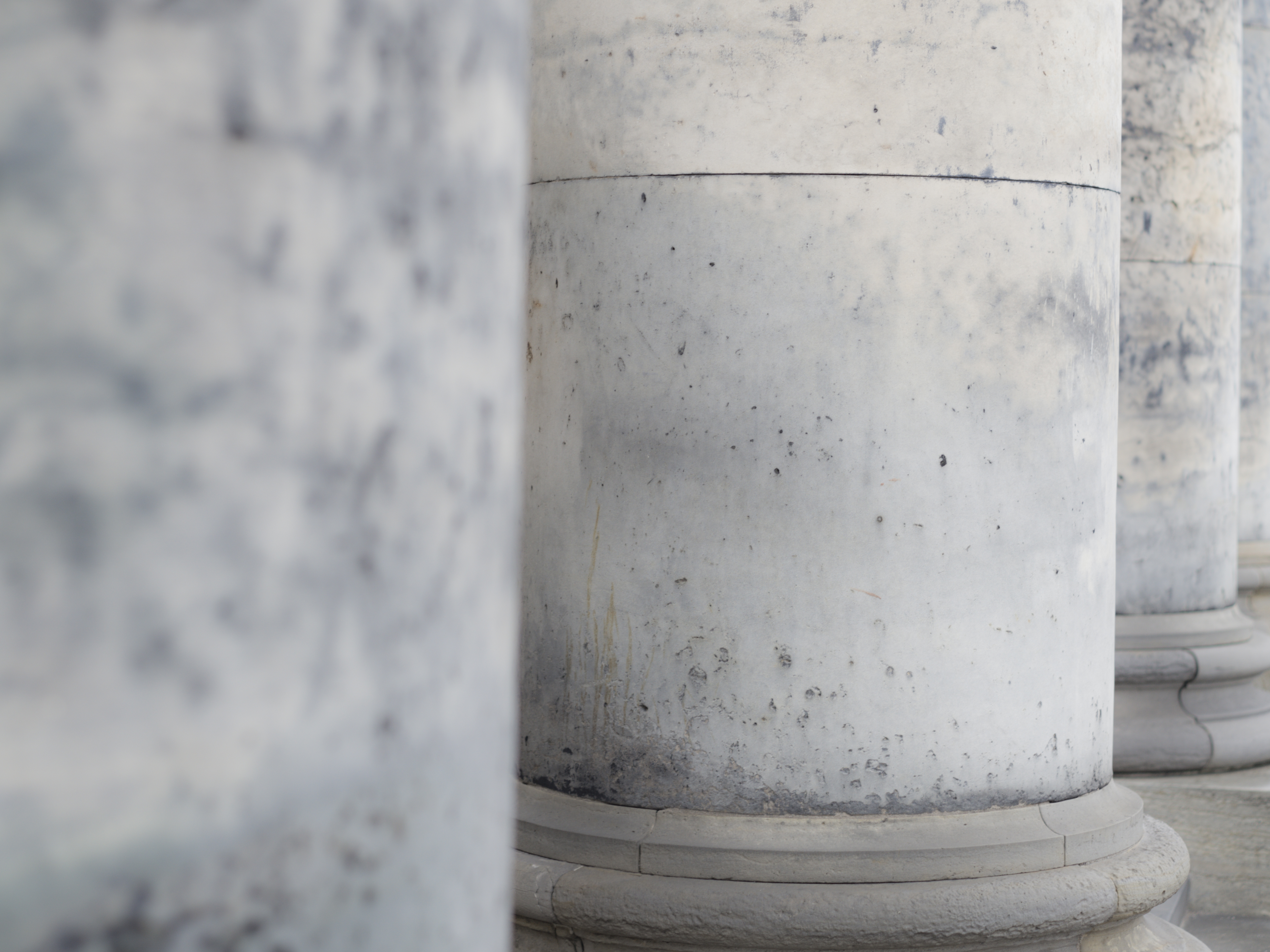 Marble architectural columns